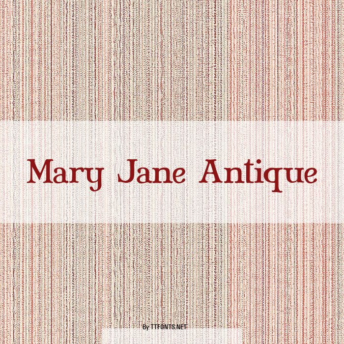 Mary Jane Antique example